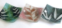 Fused Glass Trinket Dishes Platters and Bowls
