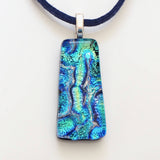 Turquoise and green fused glass jewellery set - Fired Creations