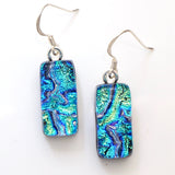 Turquoise and green fused glass jewellery set - Fired Creations
