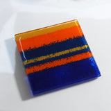 Mexico fused glass drinks coasters