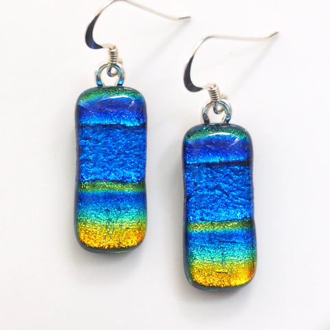 Fused Glass Dangle Earrings – Fired Creations