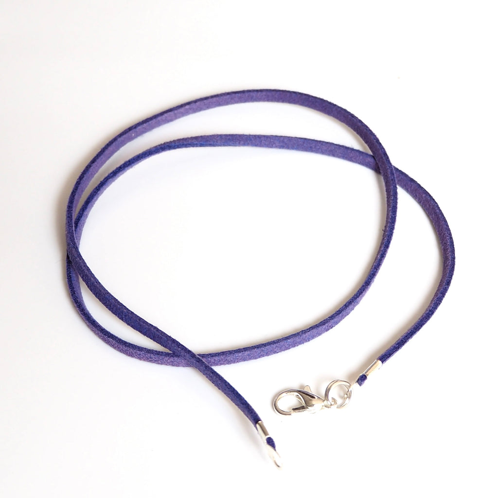 cobalt blue microfibre cord for necklace