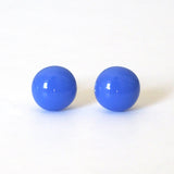 Studs - Cobalt Blue Art Glass Stud Earrings